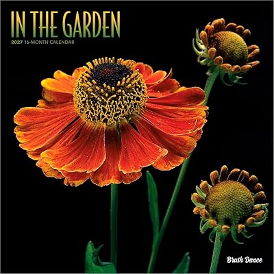 In the Garden 2027 12 X 24 Inch (Hanging) Monthly Square Wall Calendar Plastic-Free