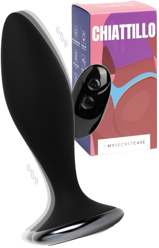 MySecretCase Vibrator för Män - Vibrerande Analplugg Professionell för Kvinnor med Fjärrkontroll, Mjuk Analstimulator med Fjärrstyrning, Sexuella Vibratorer för Honom och Henne