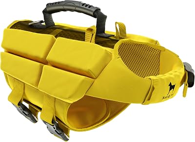 Noah & Paw hundflytväst, flytväst för hundar enligt mänskliga standarder, simväst för hundar, 3x skumstöd för maximal flytkraft, andningsbart nät, Veste de Flottaison pour Chien (storlek XS)