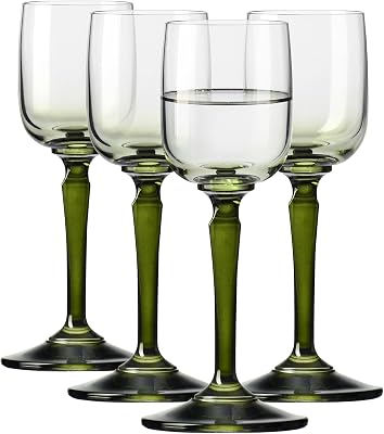 KROSNO Shotglas 4-pack, 40 ml, Grön fot, Celebration Moments