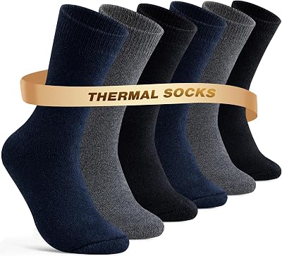 Niorasen termosockor för damer, tjocka ullstrumpor, varma vintersockor
