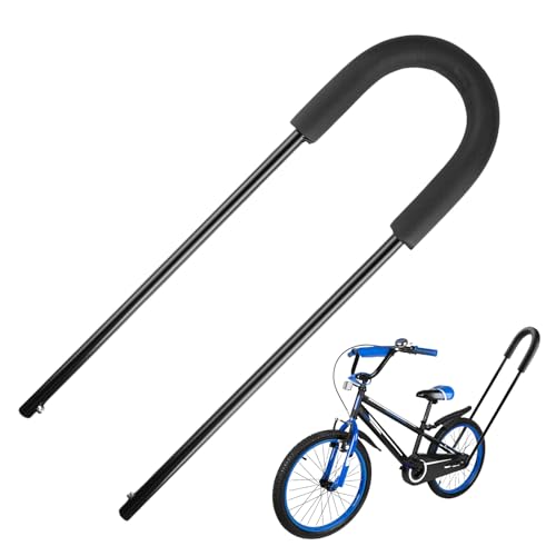 PORFOYO Justerbar cykelbalansstång, cykelträningshandtag för barn med 4 positioner (55–74 cm), cykeltryckstång för säker träning