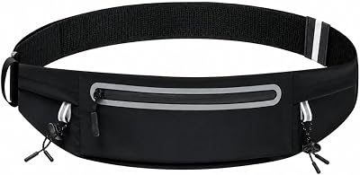 Löparväska för män, Svart, Sport