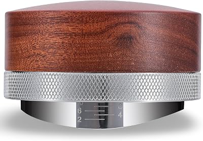 Espresso Distributor - Adjustable Coffee Level with Stain...