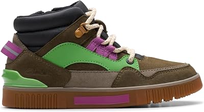 Clarks Oslo Hiker K Childrens Khaki Combi, 7.5