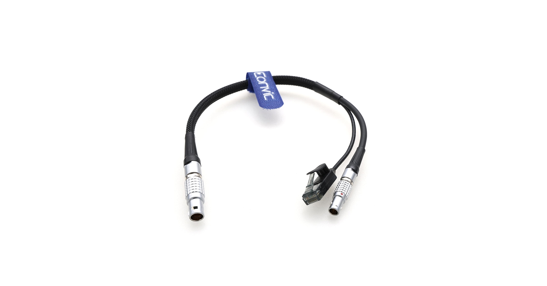Eonvic 1B 10-stifts hane till RJ45 Ethernet-kamerakontrollkabel och 2-polig hankabel för ARRI Alexa MiniLF XT SXT S35 signaldatakabel