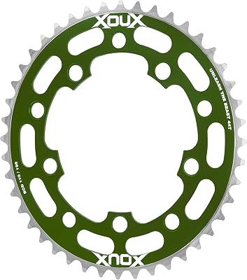 XOUX NEXOR 44T Chainring 1/8" 110/130mm Old School BMX, Green
