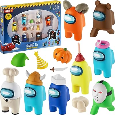 Among Us Crewmate Deluxe Series 2, set med 8