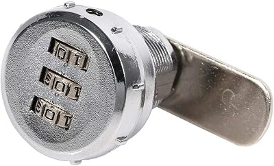 3 Digit Code Combination Cam Lock, Silver Zinc Alloy Cabinet Security Password Coded Lock(0.5~9Mm Iron Sheet Cabinet)
