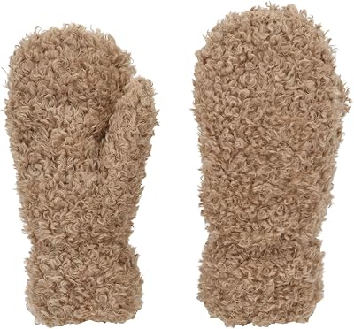 styleBREAKER Damvantar teddypäls fleece, Ljusbrun, Einheitsgröße