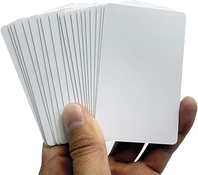 UID blankt kort, återskrivbara kort, 20 UID-smartkort, 13,56 MHz utbytbara IC-PVC-blankkort, lämpligt för M1 Mi-Fare-åtkomstkontroll (20)
