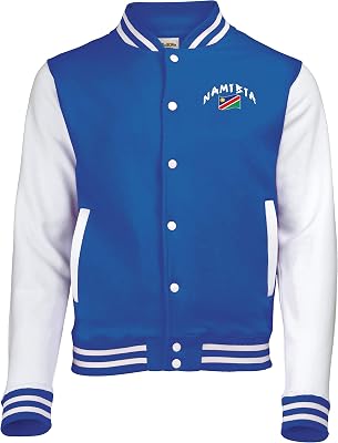 Supportershop Namibia unisex jacka blå och vit, unisex_vuxen, 5060672804004, blå, S