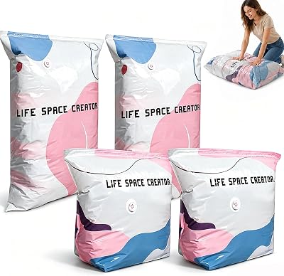 Vakuumpåse utan pump, no-Pump 3D vakuum life Space Creator Storage